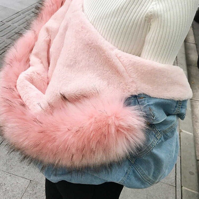 Femmes veste mode hiver manteau chaud coton