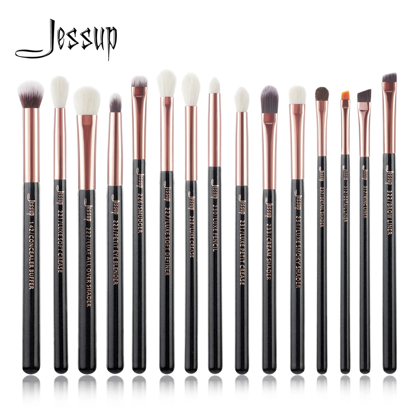 Jessup Makeup Brushes Set 15pcs Make up Brush Tools kit Eye