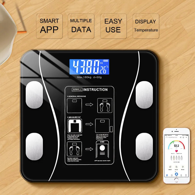 Body Composition Analyzer With Smartphone App Bluetooth-compatible