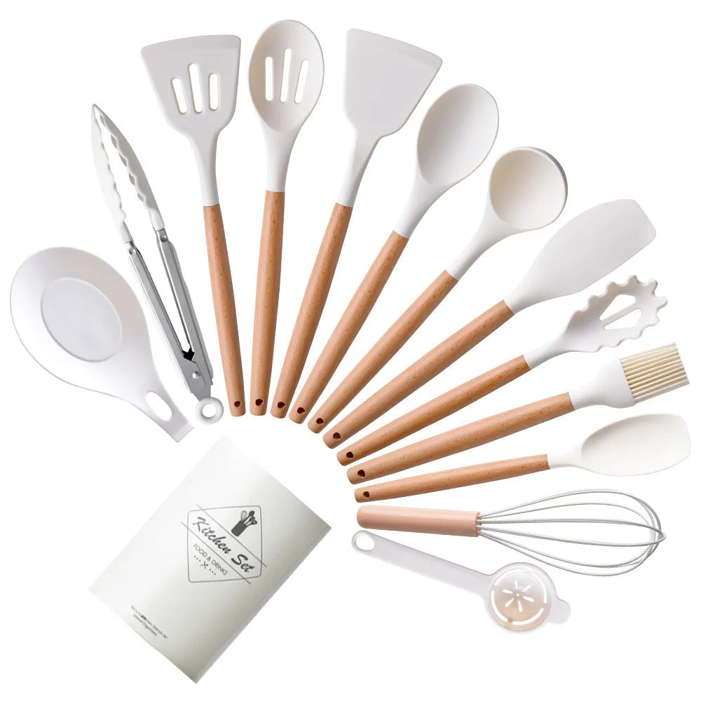 14PCS Heat Resistant Silicone Kitchenware Cooking Utensils
