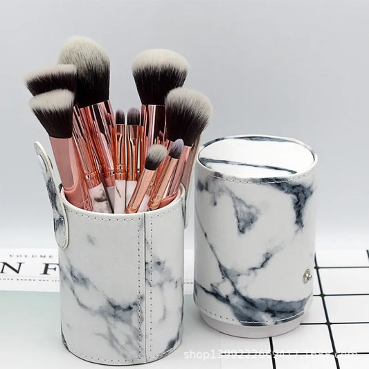 10 Pcs Marbling Makeup Brush Set Powder Brush Makeup Brush Cosmetic