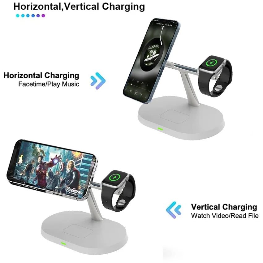 30W 3 In 1 Magnetic Wireless Charger