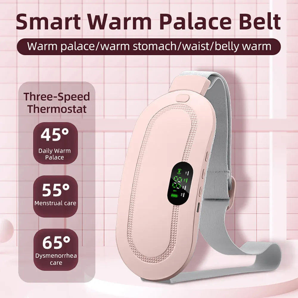 Portable Menstrual Heating Pad Warm Palace Waist Belt Period Cramp