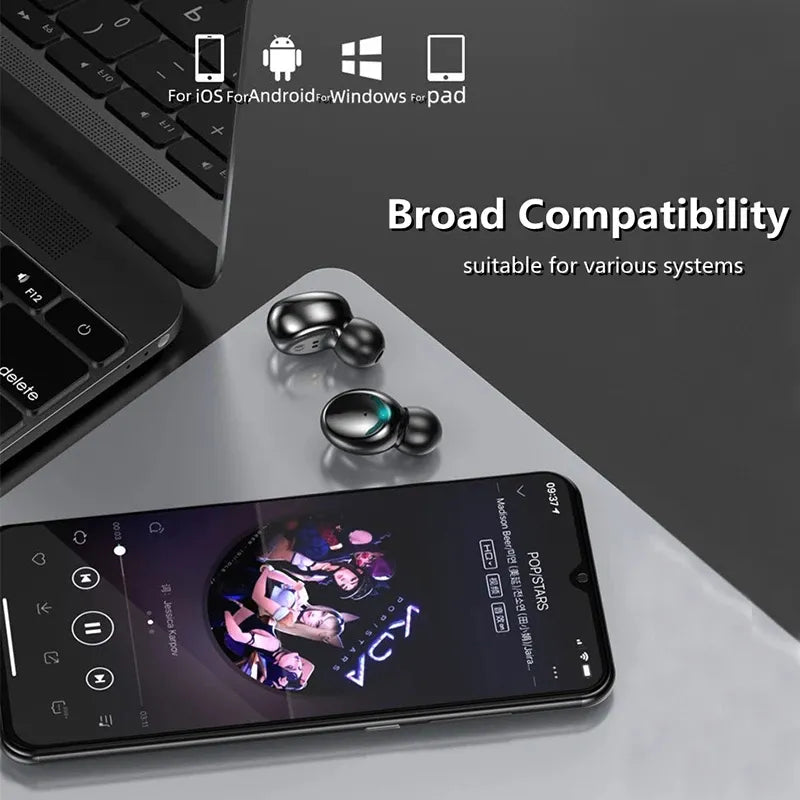 New Wireless TWS Bluetooth Earphone with LED Display