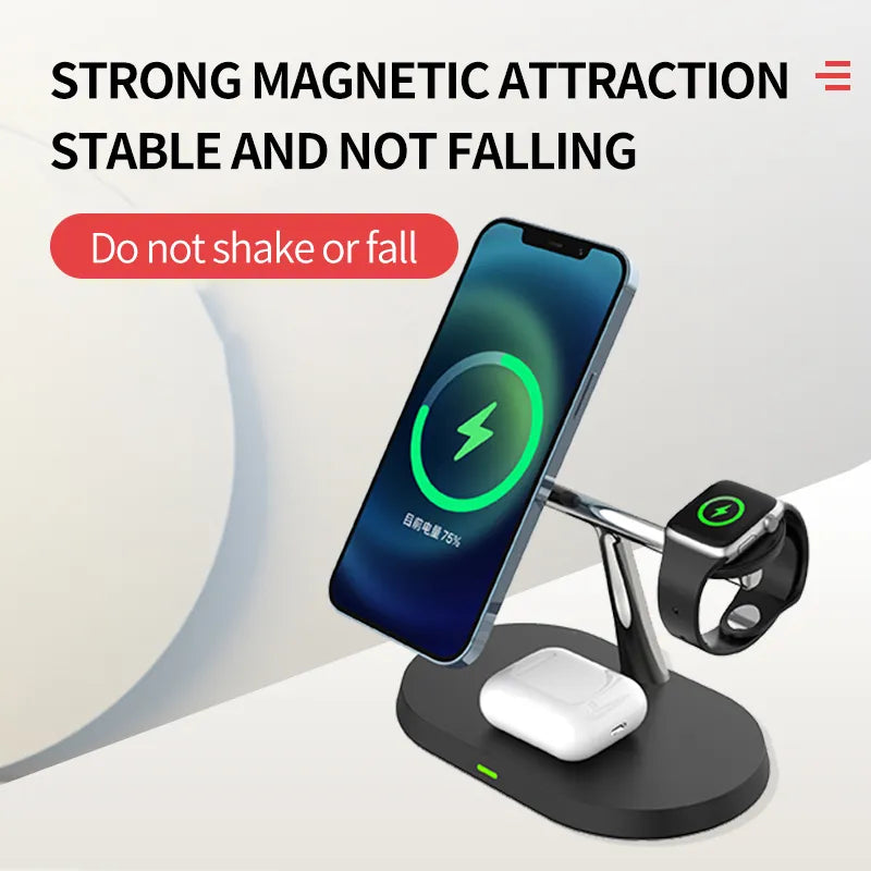 30W 3 In 1 Magnetic Wireless Charger