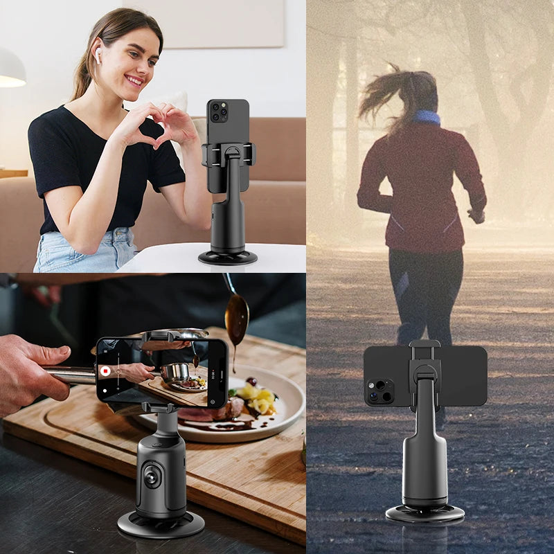 Auto Tracking Phone Holder Auto Face Tracking  360 Rotation Fast Face & Object
