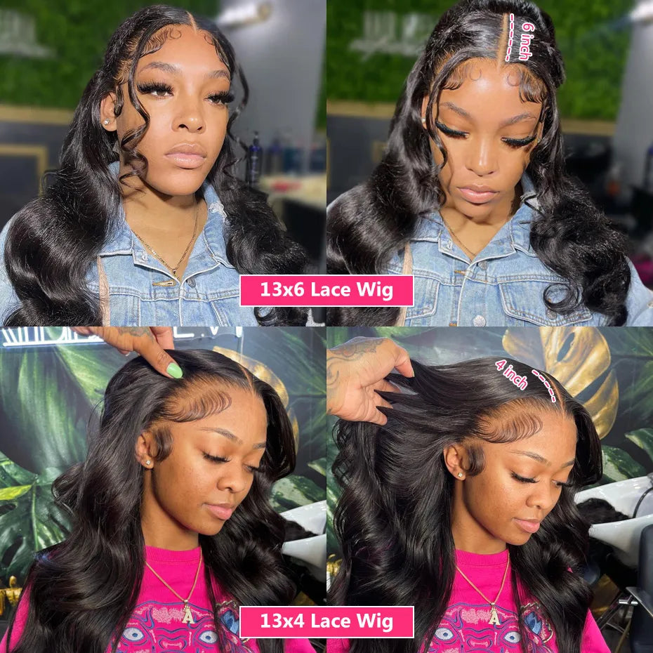 Body Wave 360 Lace Frontal Wigs Human Hair for Ponytail Glueless 13x6 13x4