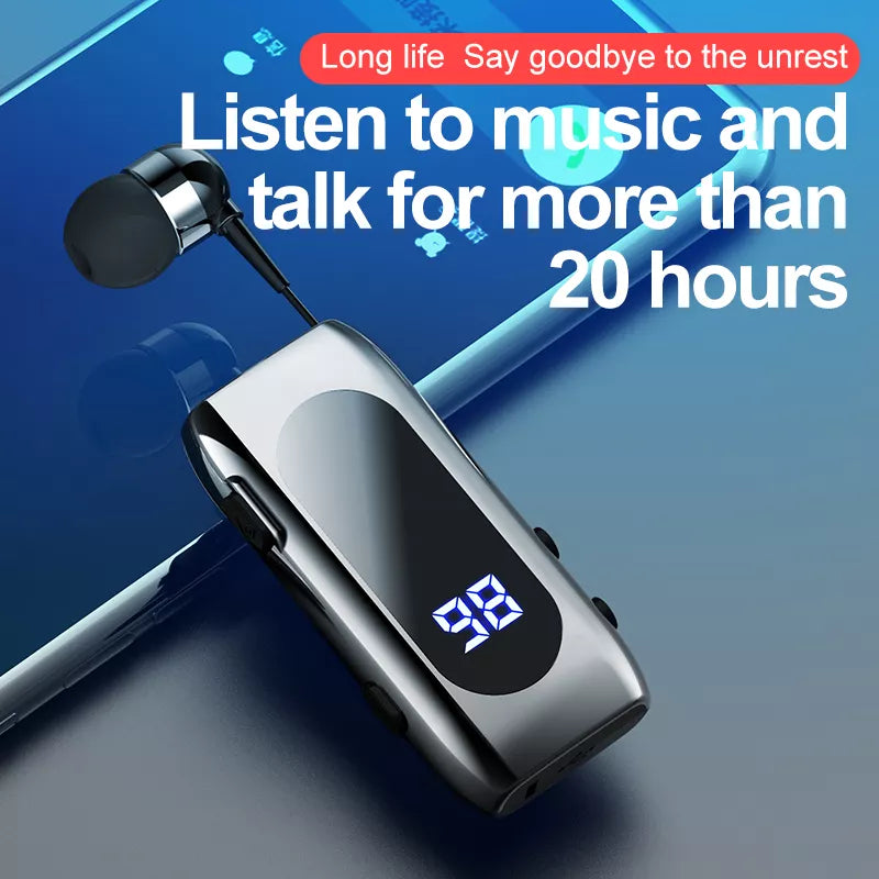 K55 Lavalier Business Bluetooth 5.2 Headphone Talk/Music Time 20 Hours
