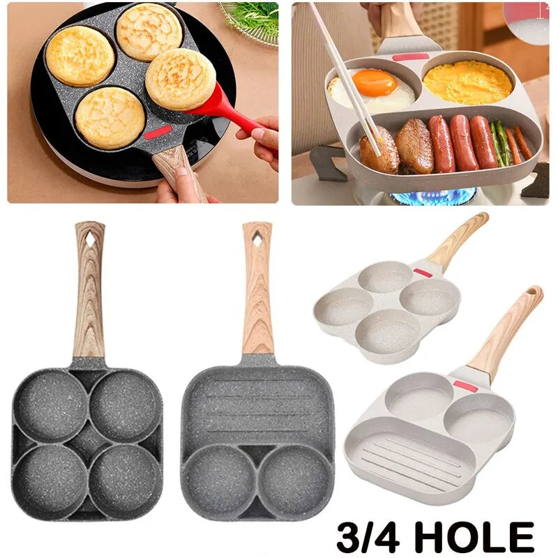 Non-stick 3 Hole/4 Hole Steak and Egg Omelette