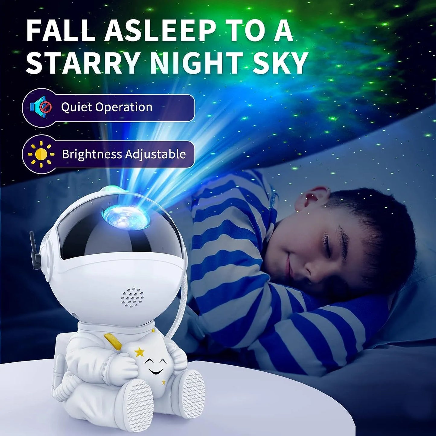 Star Projector Galaxy Night Light Astronaut Space