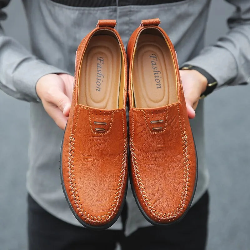 Shoes Luxury Brand Casual Slip on Formal Loafers Men Moccasins