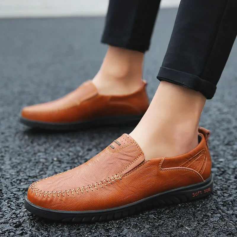 Shoes Luxury Brand Casual Slip on Formal Loafers Men Moccasins