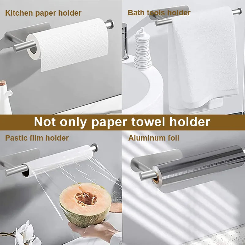 Stainless Steel Paper Towel Holder Adhesive