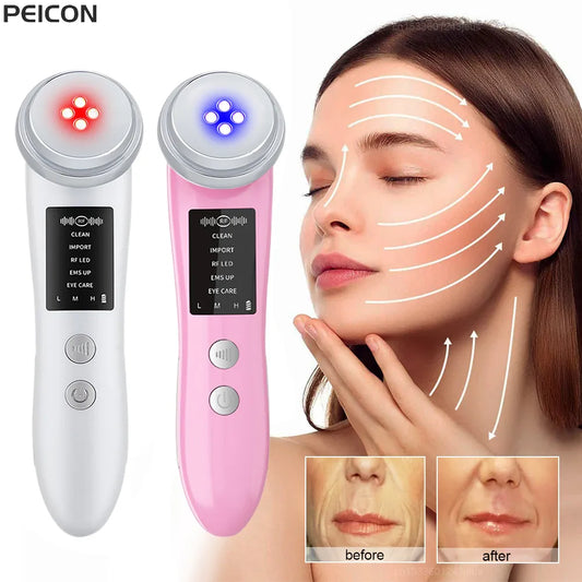 RF Face Lifting Machine Skin Tightening Device Facial Radio Frequency Skin Rejuvenation EMS Microcurrent For Face Lift Massager